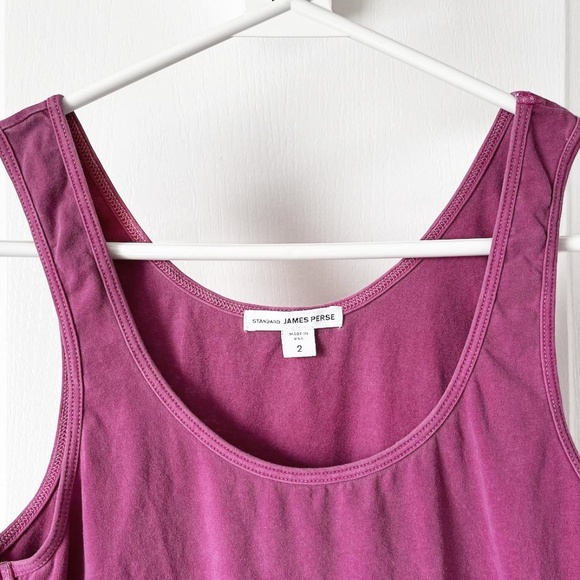 JAMES PERSE Fuchsia Button Down Shirt & Tank Top - Picture 12 of 14
